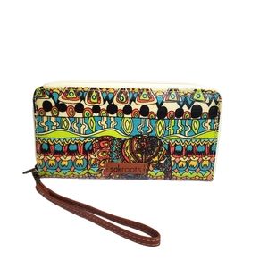 sakroots full-size zip-around wallet Elephant